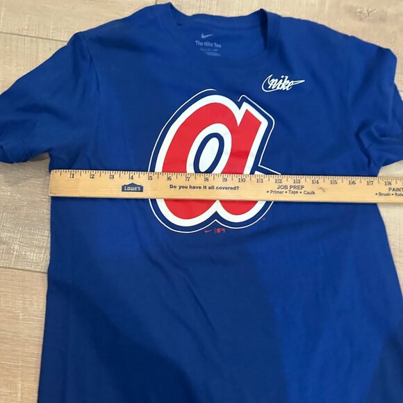 THE NIKE TEE WOMENS BLUE ATLANTA BRAVES T SHIRT SMALL - Picture 4 of 7